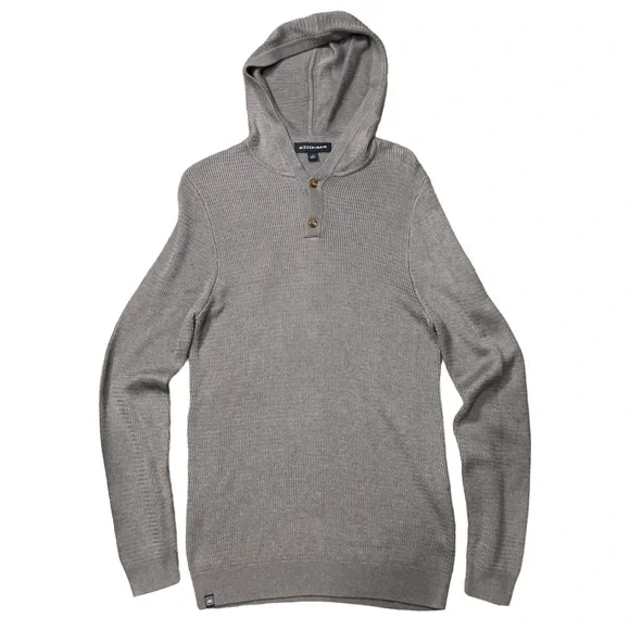 Mizzen Main Sweaters Mizzen Main Hoodie Mens Medium Gray